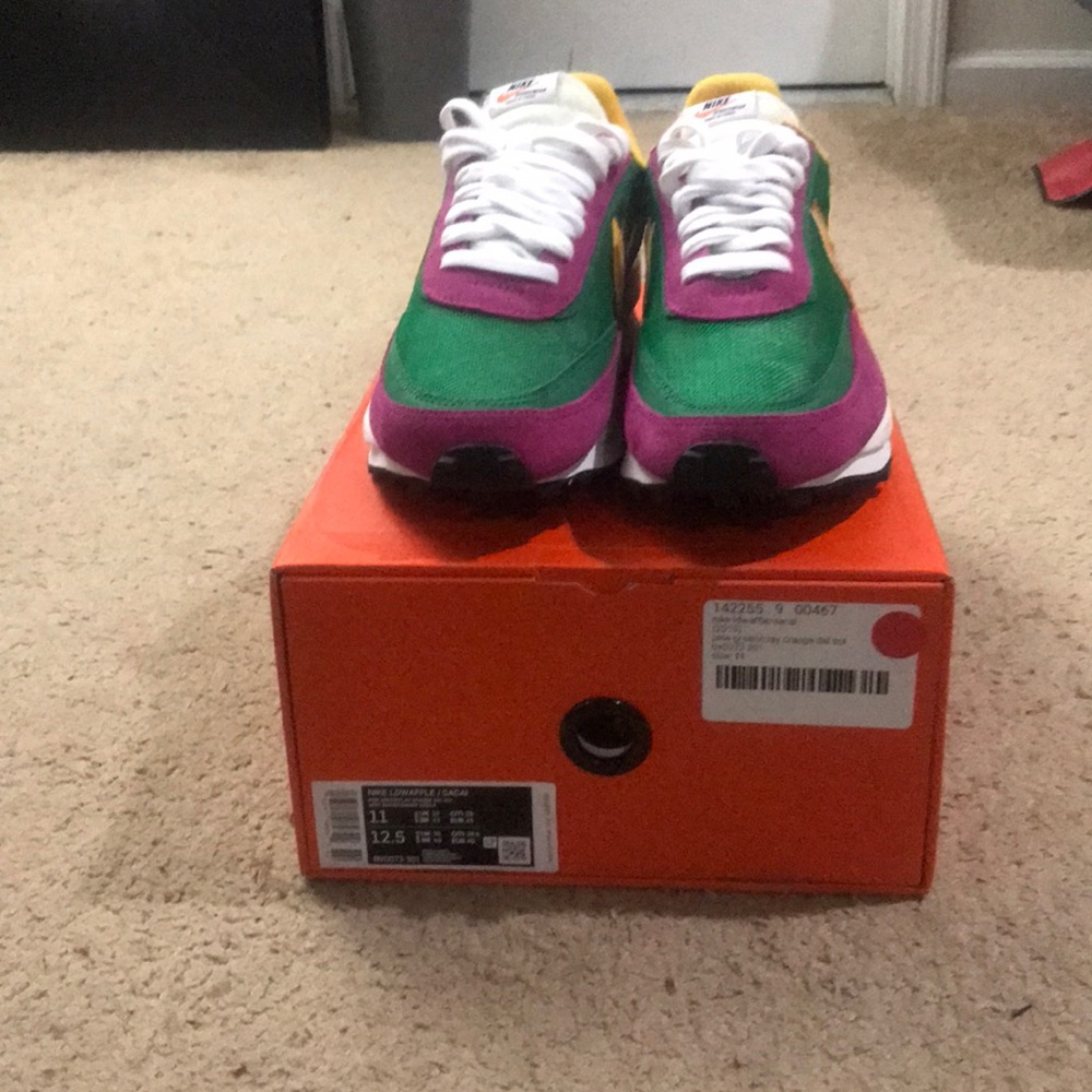 Nike Sacai x LD Waffle(Pine Green / Clay Orange